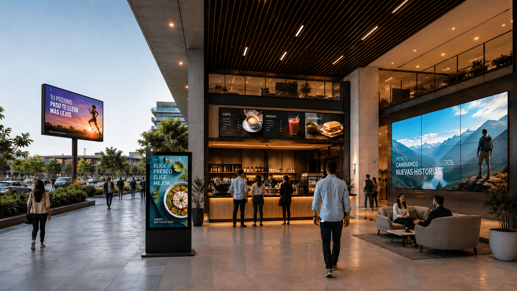 Pantalla LED, videowall o cartelería digital: diferencias, ventajas y cuál elegir para tu empresa
